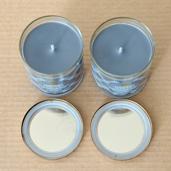 2 X Bath & Body Works Midnight Addiction Soy Wax Blend Single Wick Candle 8 oz - Picture 4 of 9